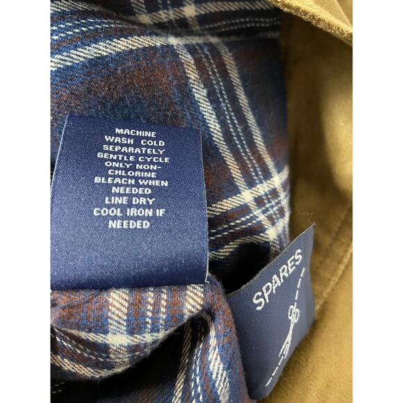 Round Tree & York Jacket Coat Faux Leather L Men's Zip Up Flannel Lined - Picture 9 of 11